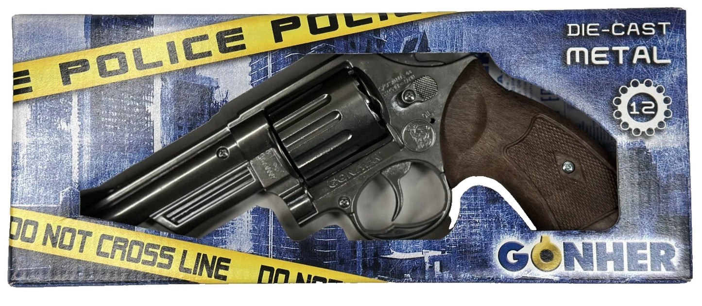 LARGE TOY S&W 66 K Diecast CAPGUN Magnum 357 Metal Ring Cap Pistol Gun Spain (6067/0)