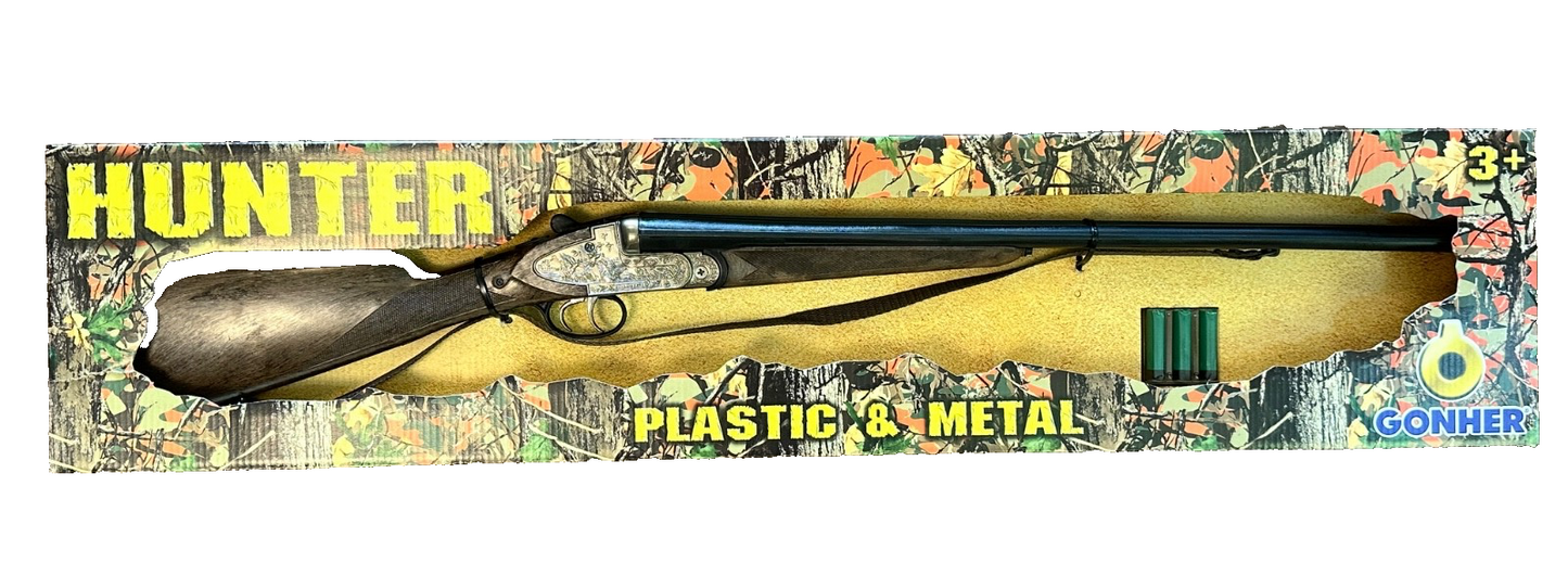TOY Cap Gun DOUBLE BARREL Gonher Shotgun Shells Monte Carlo Capgun Side x Side