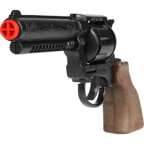 COWBOY WESTERN 8 Shot BLACK Cap Gun Pistol Gun Capgun TOY Gonher Spain