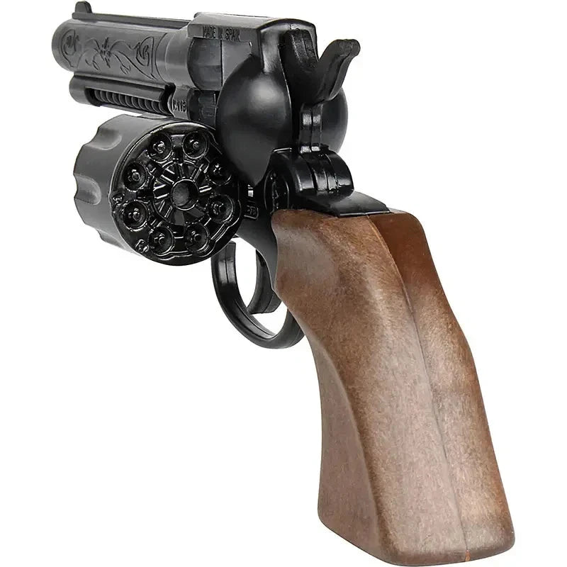 COWBOY WESTERN 8 Shot BLACK Cap Gun Pistol Gun Capgun TOY Gonher Spain