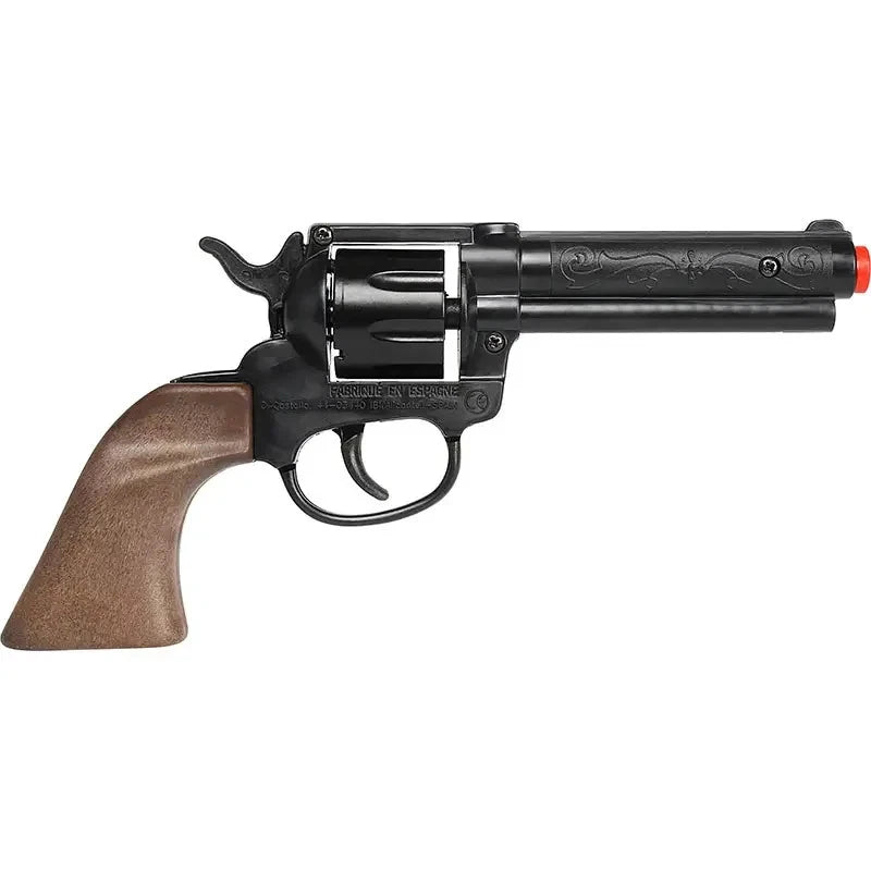COWBOY WESTERN 8 Shot BLACK Cap Gun Pistol Gun Capgun TOY Gonher Spain