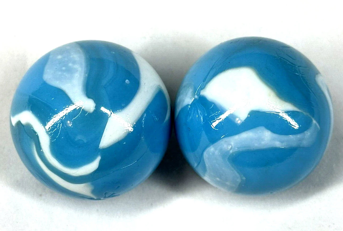 2 BOULDERS 35mm NEPTUNE Glass Marbles