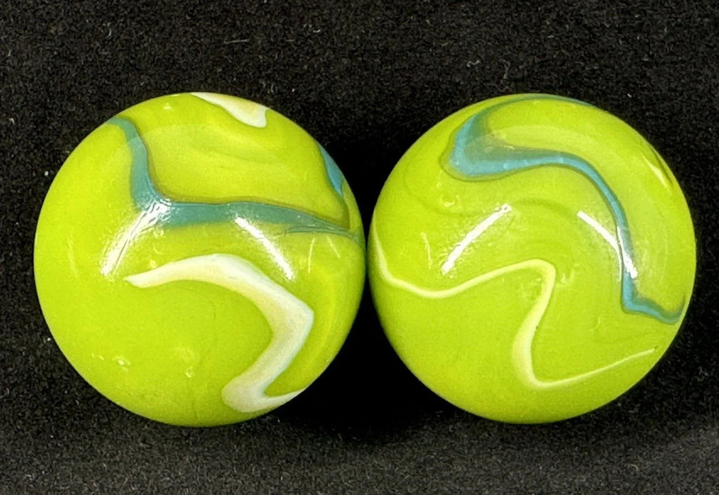 2 BOULDERS 35mm MERMAID Glass Marbles