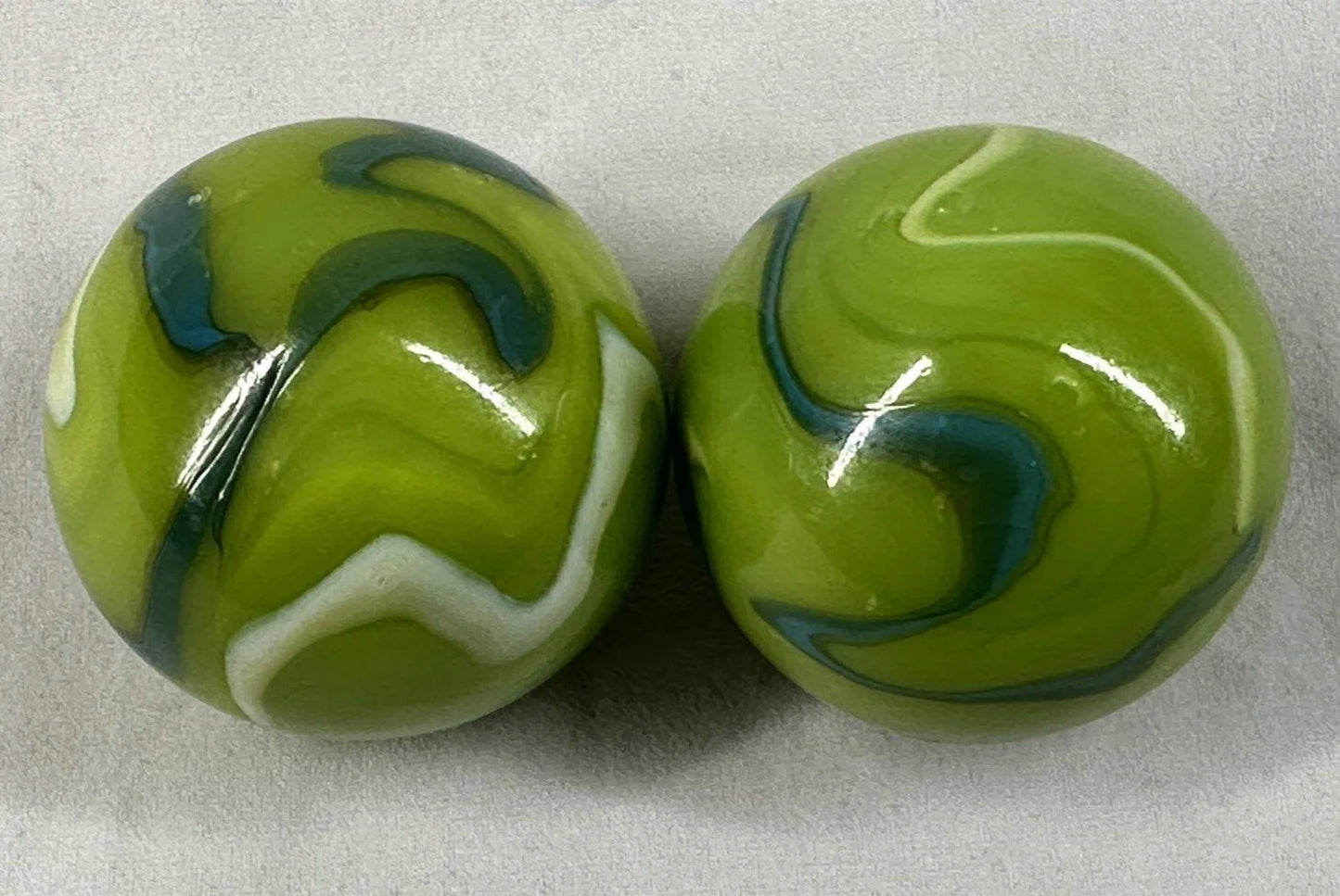 2 BOULDERS 35mm MERMAID Glass Marbles