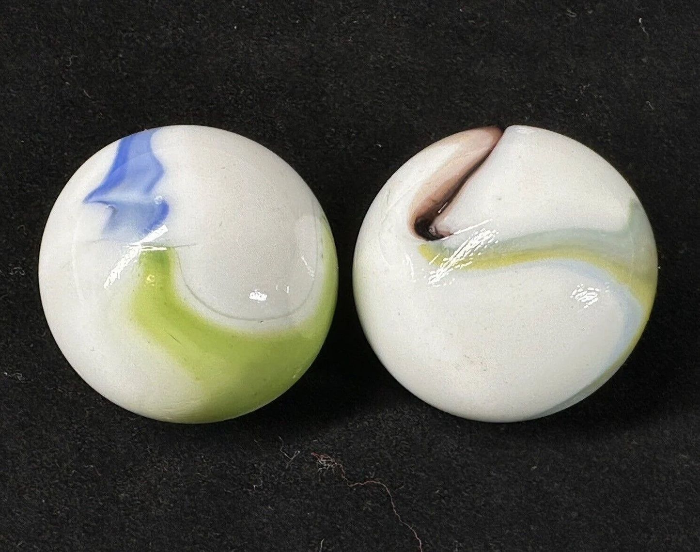 2 BOULDERS 35mm GLORY Glass Marbles