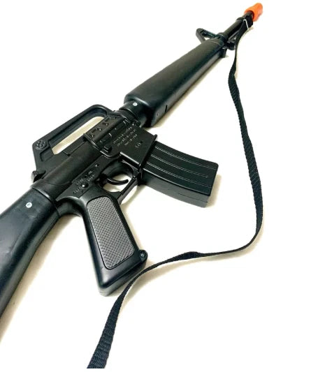 TOY Cap Gun M-16 ARMY Marine Rifle Military DIECAST METAL Capgun
