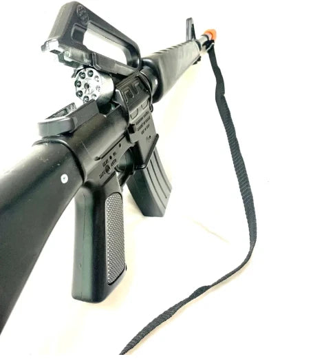 TOY Cap Gun M-16 ARMY Marine Rifle Military DIECAST METAL Capgun