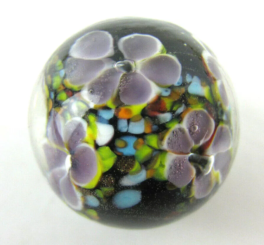 MAGNOLIA Handmade Art Glass Collector Marble~22mm
