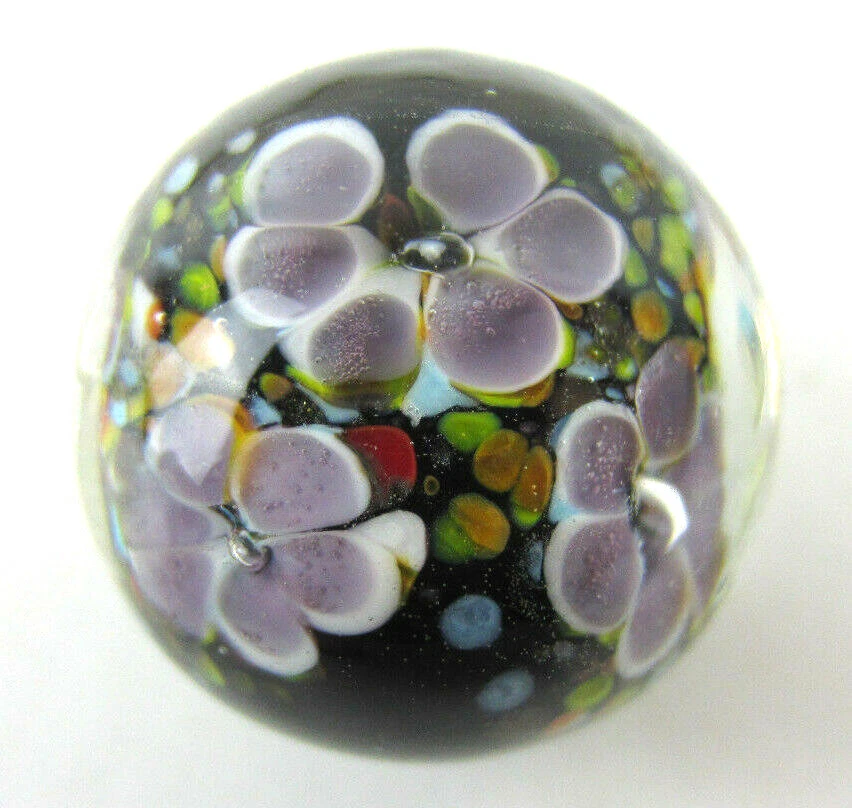 MAGNOLIA Handmade Art Glass Collector Marble~22mm