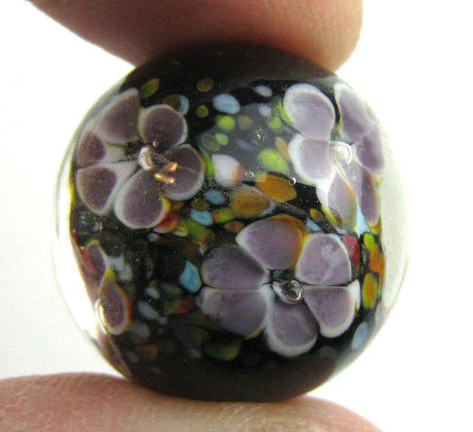 MAGNOLIA Handmade Art Glass Collector Marble~22mm