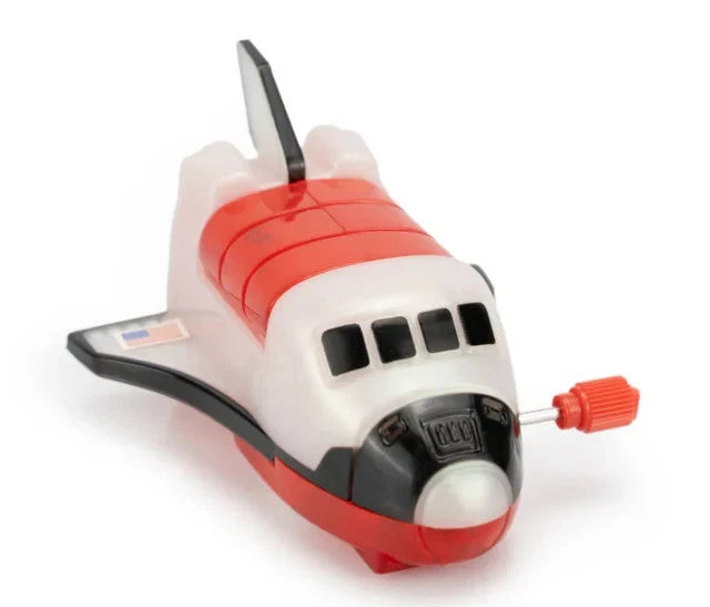 MOONY Space Ship NASA Shuttle Rocket Astronaut Z-Wind-Up Toy TOMY