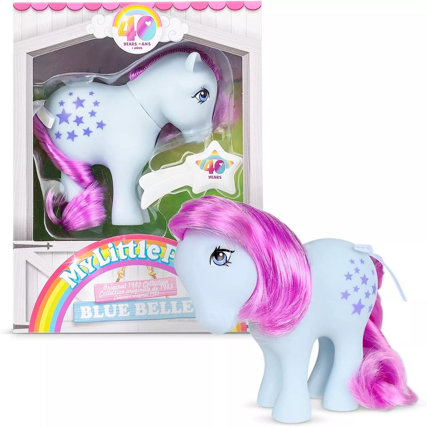 My Little Pony Rainbow 40th Anniversary 1980s~Blue Belle