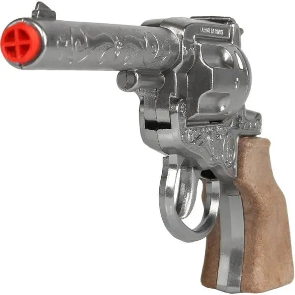 COWBOY Roll Caps DIE-CAST METAL Six-Shooter Pistol Gun Capgun TOY Gonher Spain