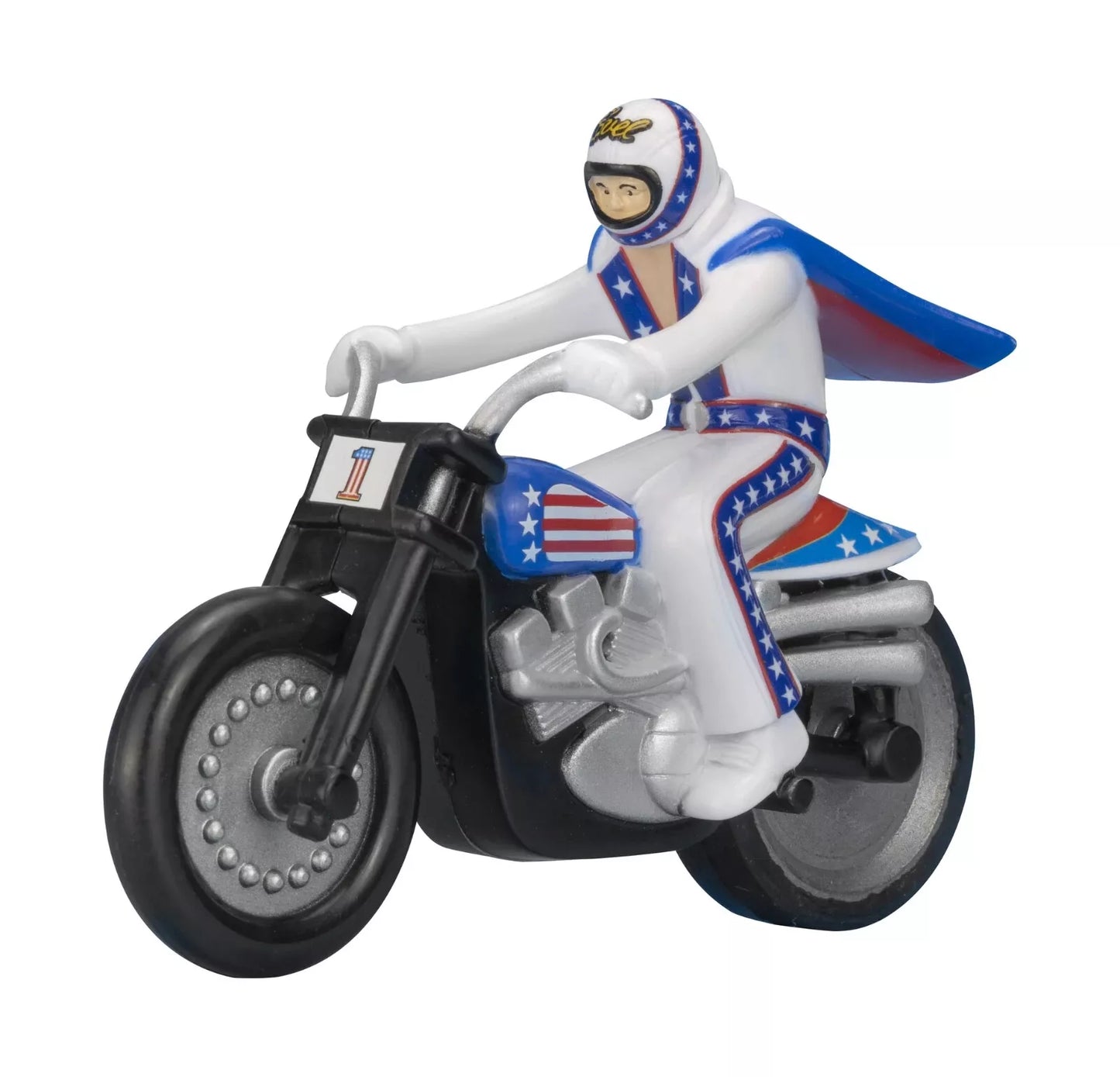 MINI Evel Knievel RIP-CORD ssp Racer Daredevil Stunt Cycle Toy Trail Bike w/Ramp