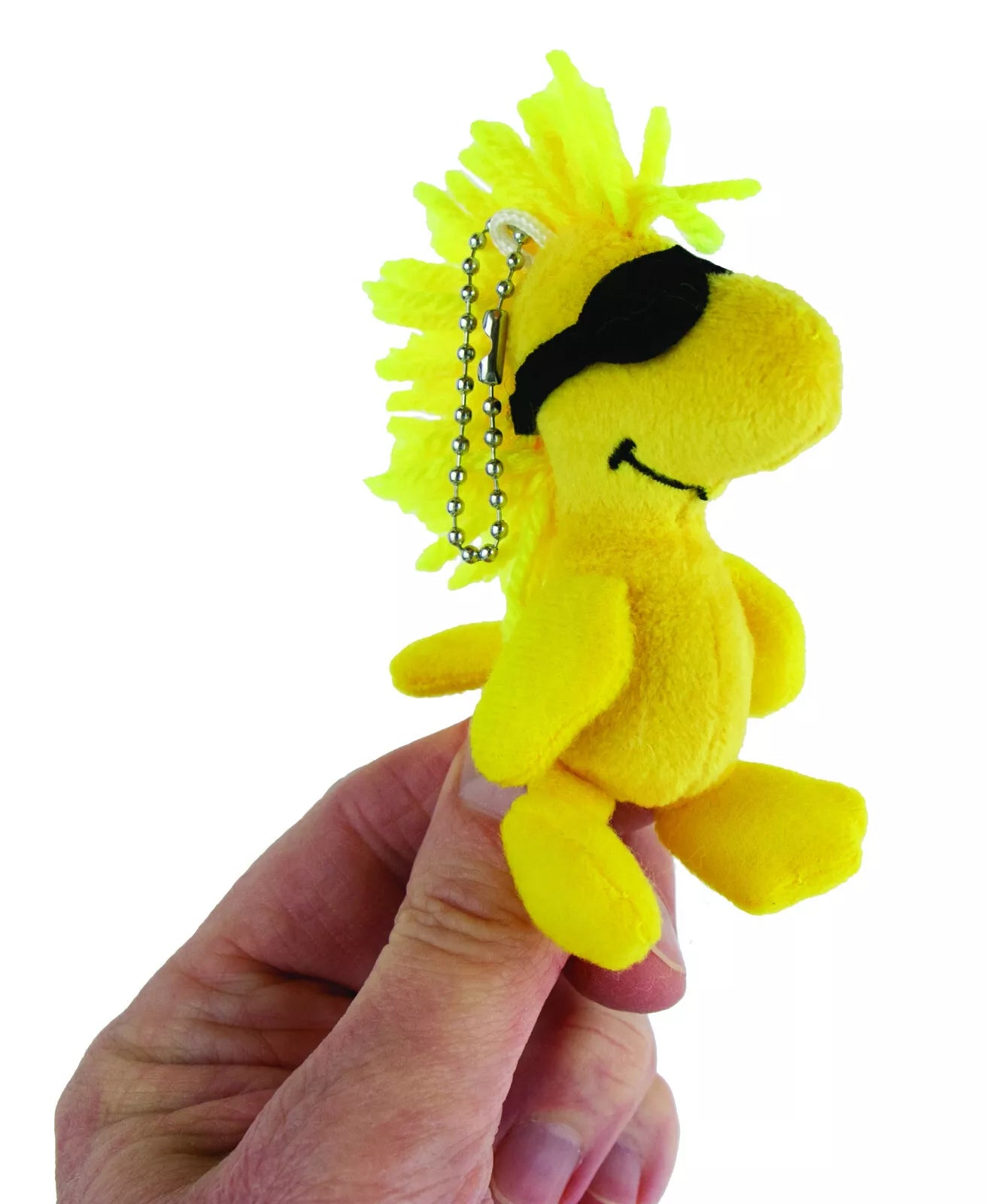 (Set of 2) World's Smallest PEANUTS SNOOPY & WOODSTOCK Plush Keychain Figures