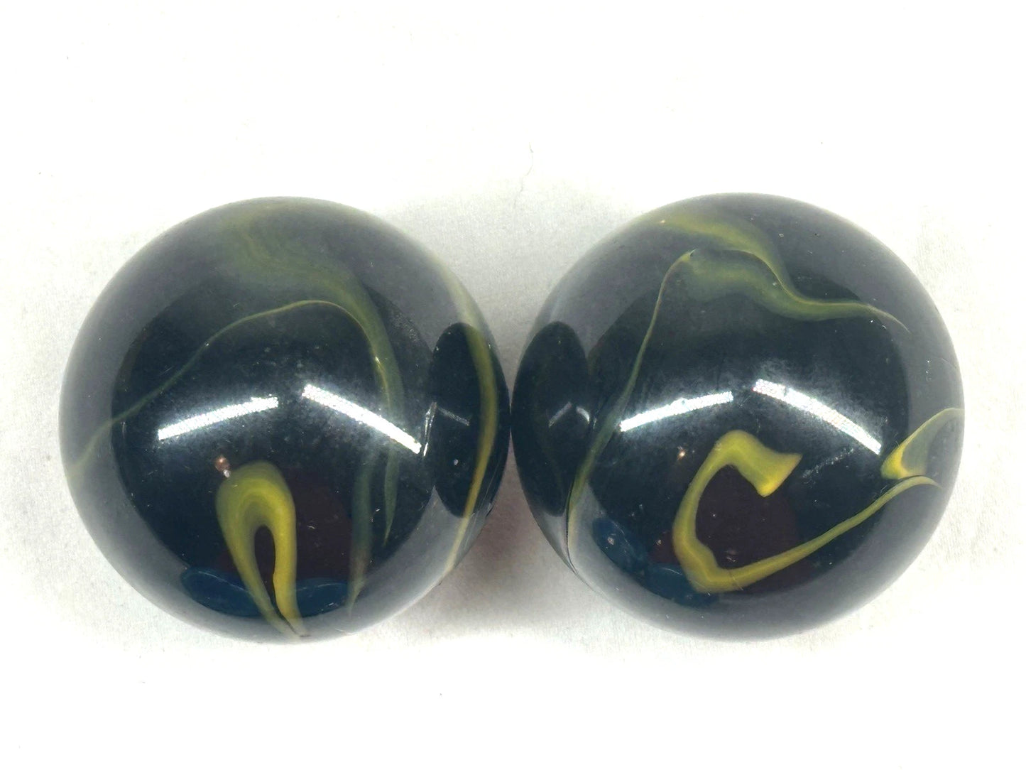 2 MAMMOTH 42mm POISON DART FROG Glass Marbles