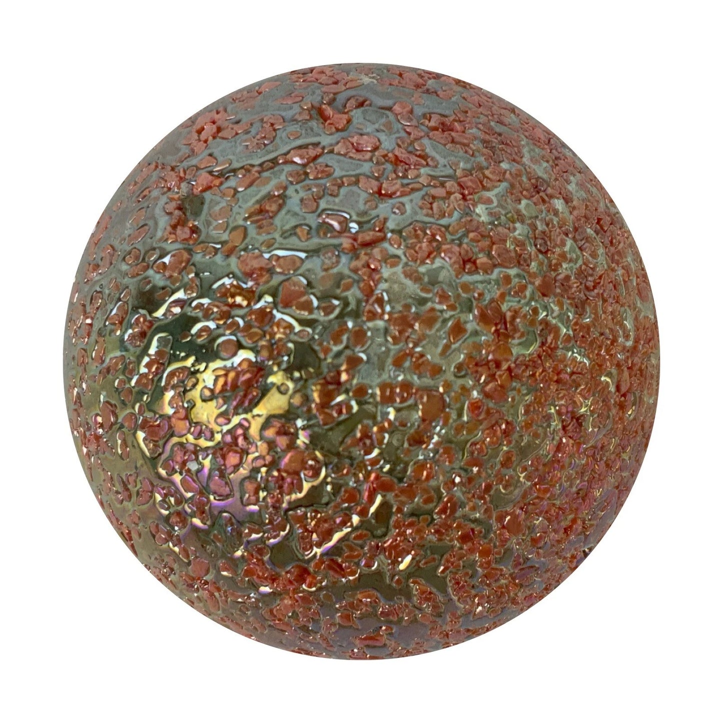 Toe Breaker 50mm (2") PRINCESS Pink Glitter Confetti Glass Marble