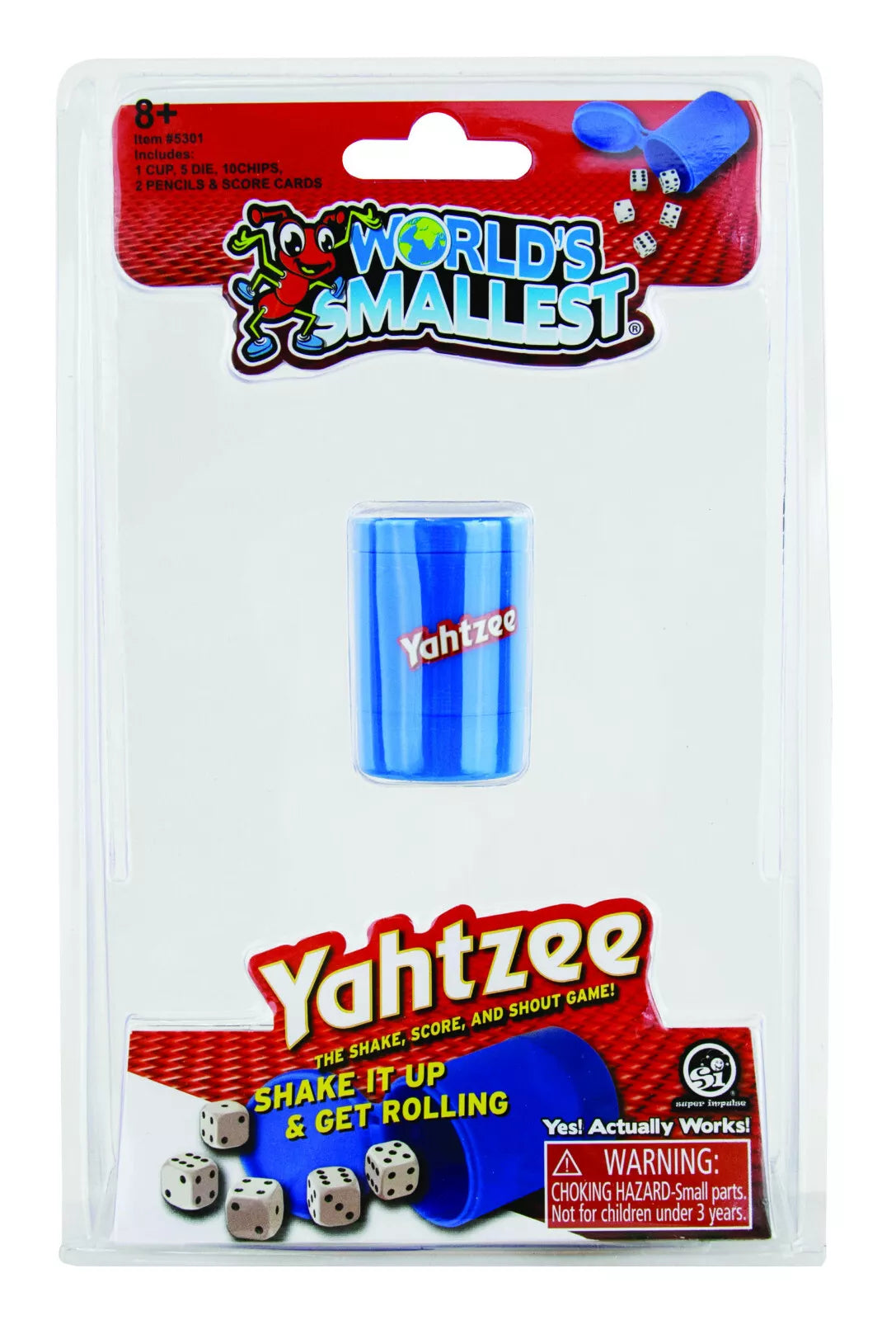 World's Smallest YAHTZEE Dice Game/Cup Mini Yacht Pocket/Travel