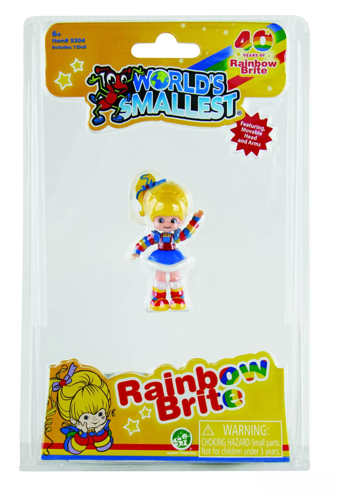 (Set of 2) World's Smallest Rainbow Brite & Twink Doll 2.5" Mini Figure Hallmark