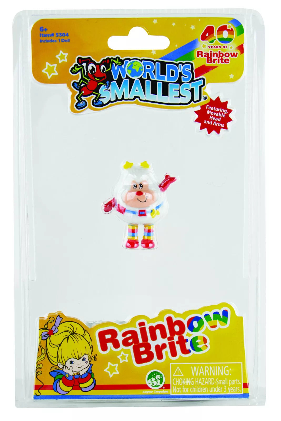 (Set of 2) World's Smallest Rainbow Brite & Twink Doll 2.5" Mini Figure Hallmark
