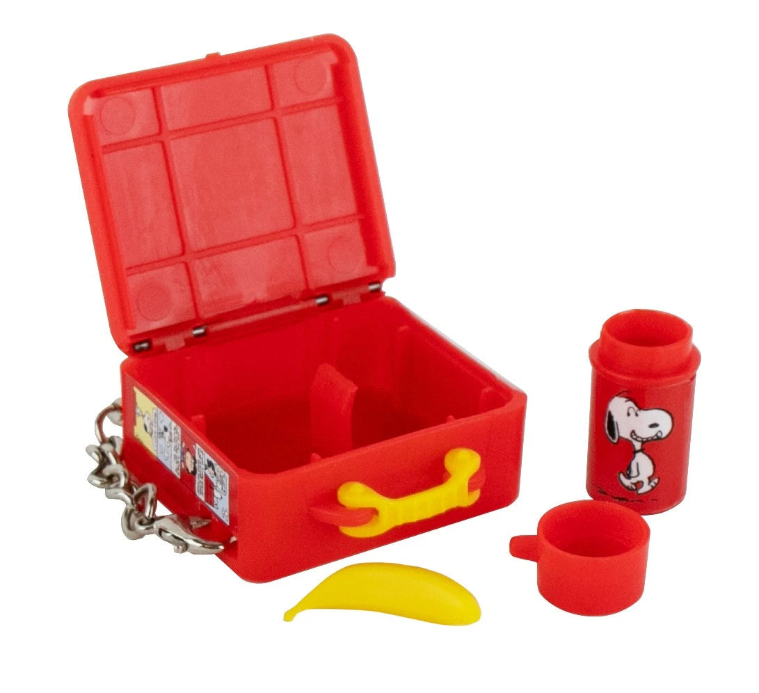 World's Smallest Snoopy Mini LUNCHBOX & Thermos Peanuts Toy Dollhouse Miniature