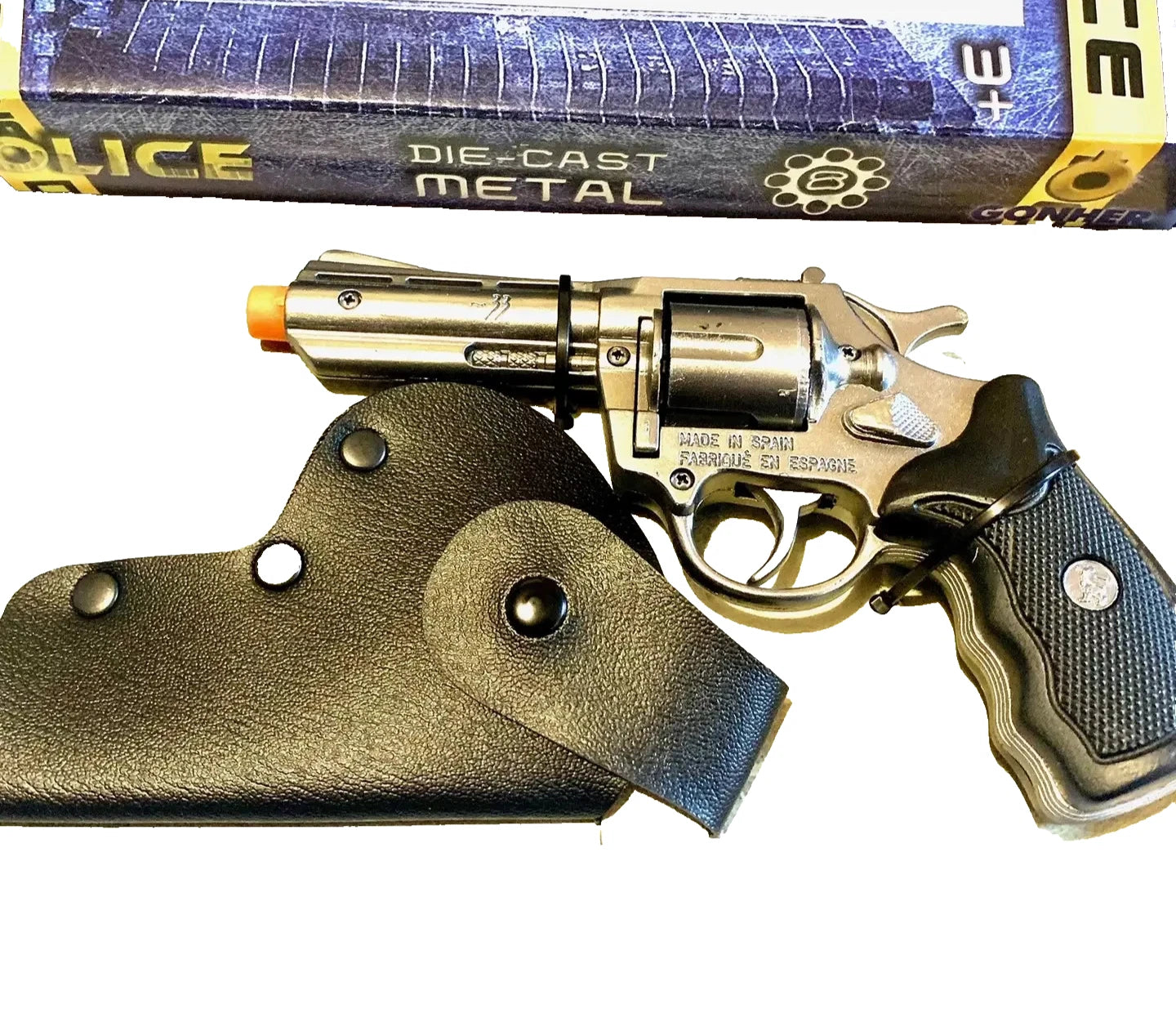 TOY Smith & Wesson 357 Diecast Metal Ring Cap Pistol Gun CAPGUN Spain