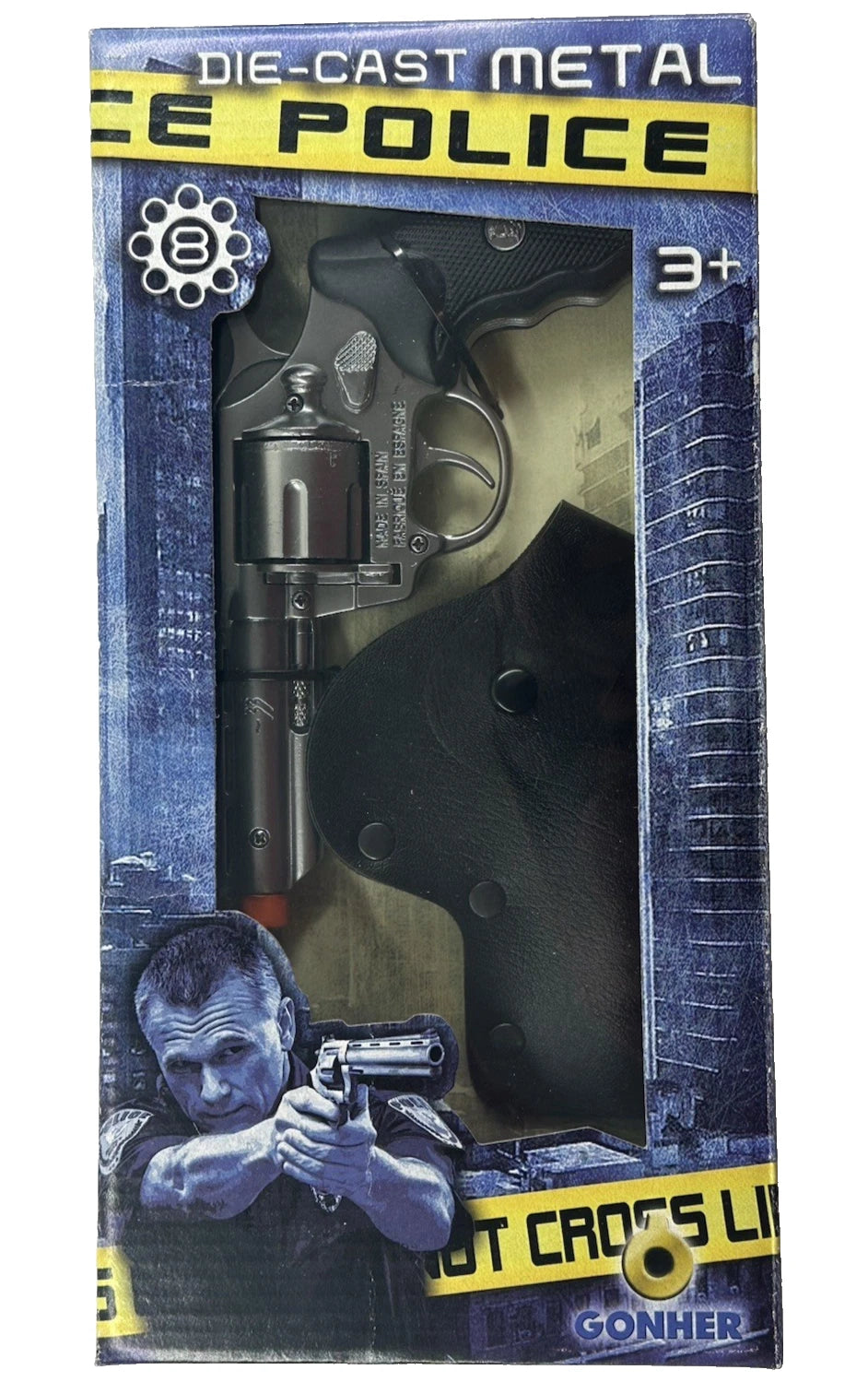 TOY Smith & Wesson 357 Diecast Metal Ring Cap Pistol Gun CAPGUN Spain