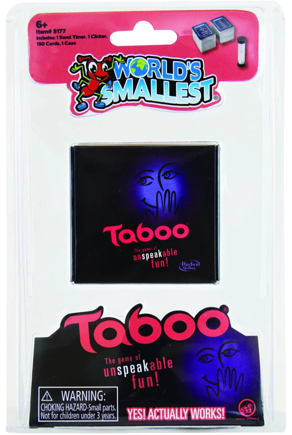 World's Smallest TABOO Un-Speak-able Party Card Game