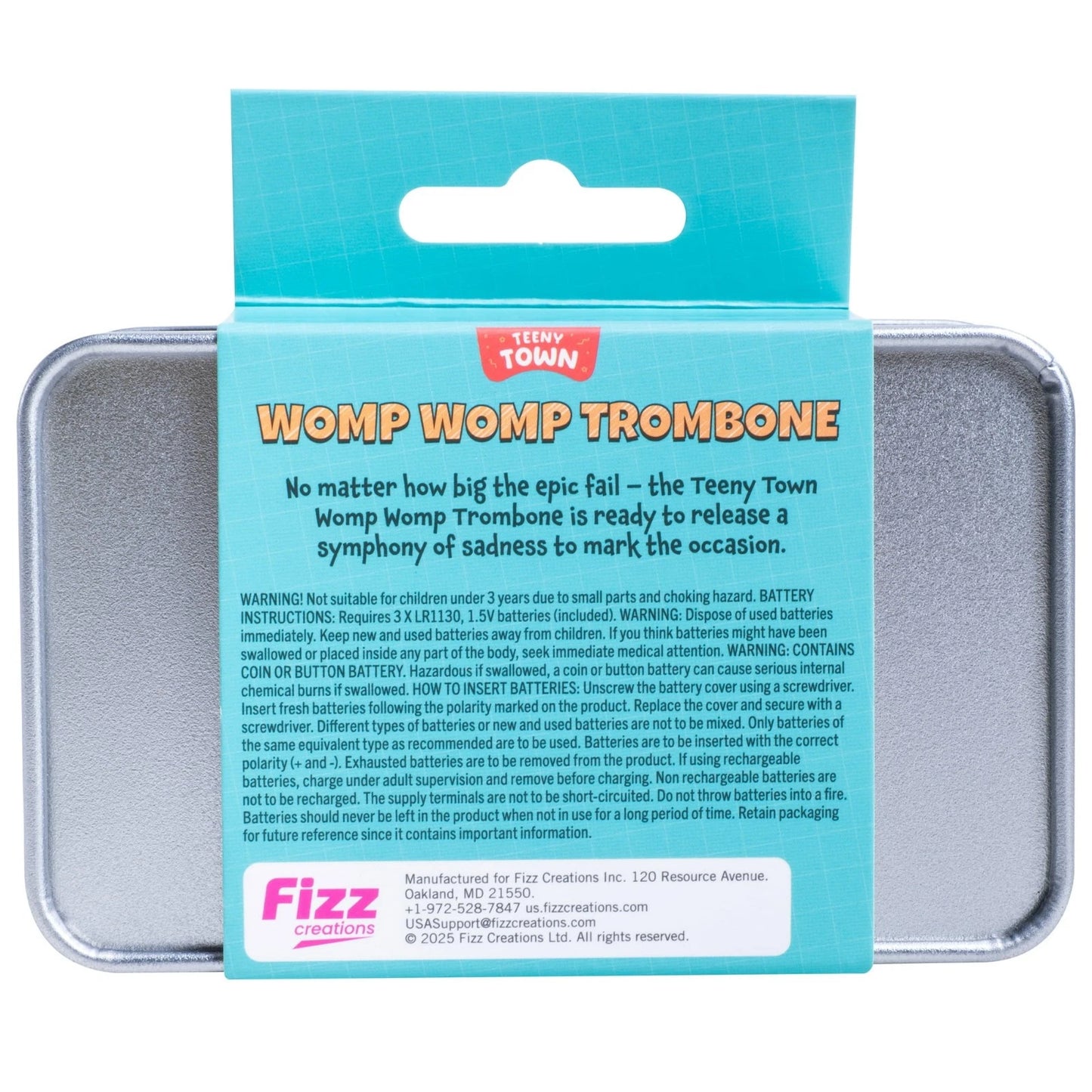 Teeny Town Smallest Womp Womp TROMBONE Sad Epic Fail Tune Toy World