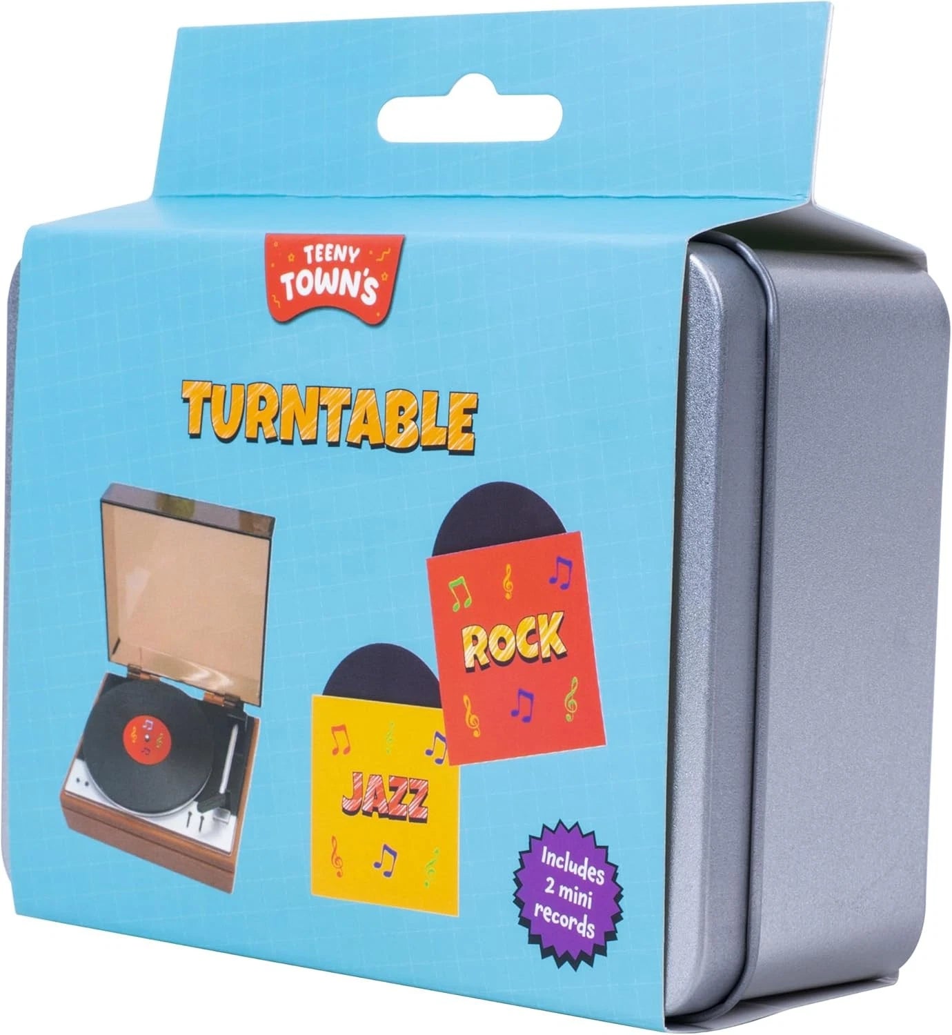 Teeny Town Smallest TURNTABLE Toy Record Player Mini World Music