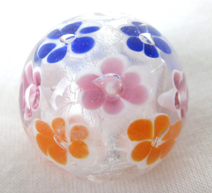 MORNING DEW Handmade Art Glass Collector Marble~22mm