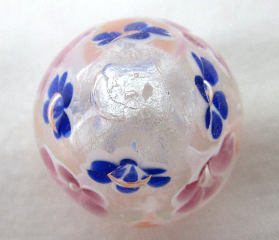 MORNING DEW Handmade Art Glass Collector Marble~22mm
