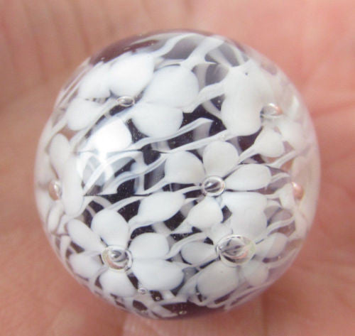 SWEET DITSY Handmade Art Glass Collector Marble~22mm