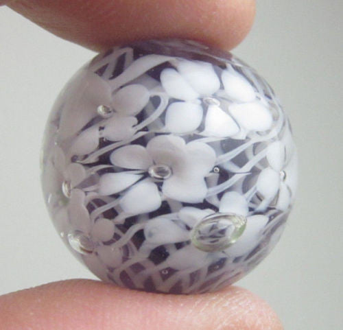 SWEET DITSY Handmade Art Glass Collector Marble~22mm