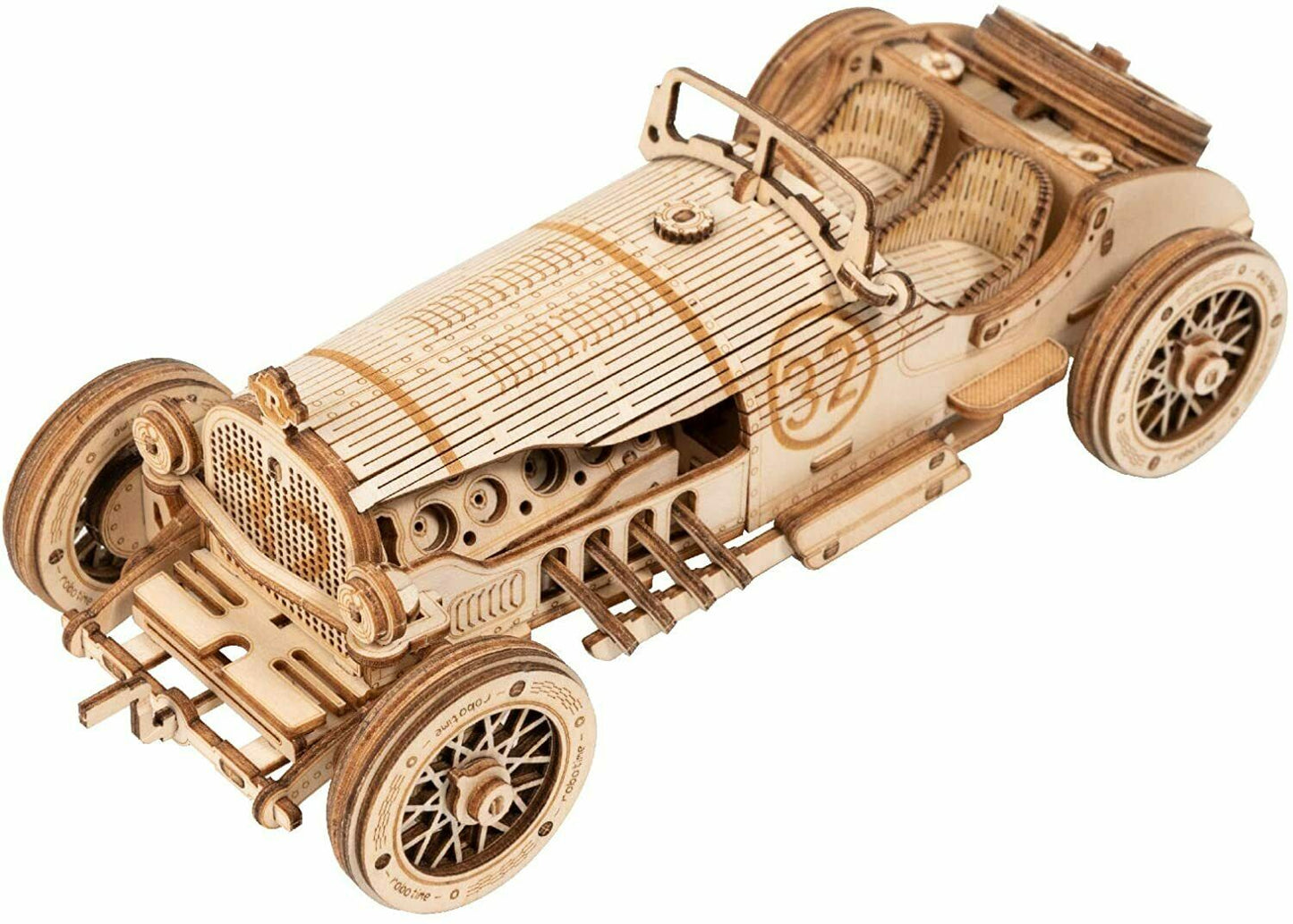 GRAND PRIX RACE CAR Indy 500 Wood Scale Model Kit ROKR 3D Puzzle