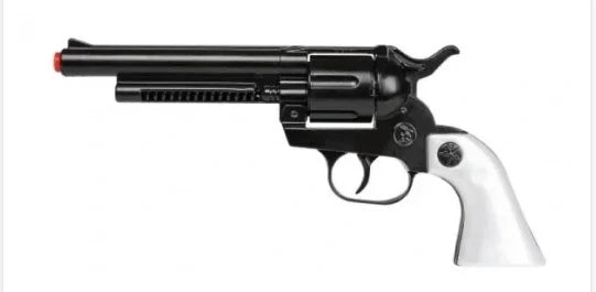 12 Shot PEACEMAKER Black-Pearl Grips Cap Gun Gonher Spain (121/6)