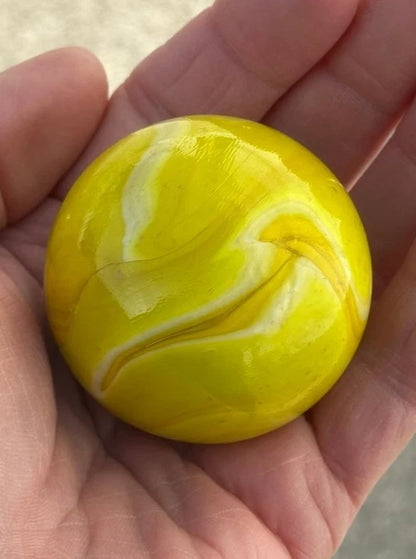 Toe Breaker 50mm (2") LEMON SORBET Glass Marble