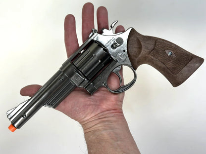 LARGE TOY S&W 66 K Diecast CAPGUN Magnum 357 Metal Ring Cap Pistol Gun Spain (6067/0)