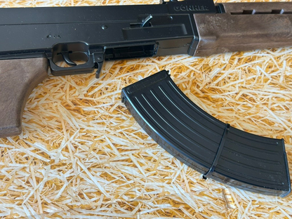 TOY Cap Gun AK-47 Russian Assault Rifle Kalashnikov AR Metal Gonher Spain Capgun