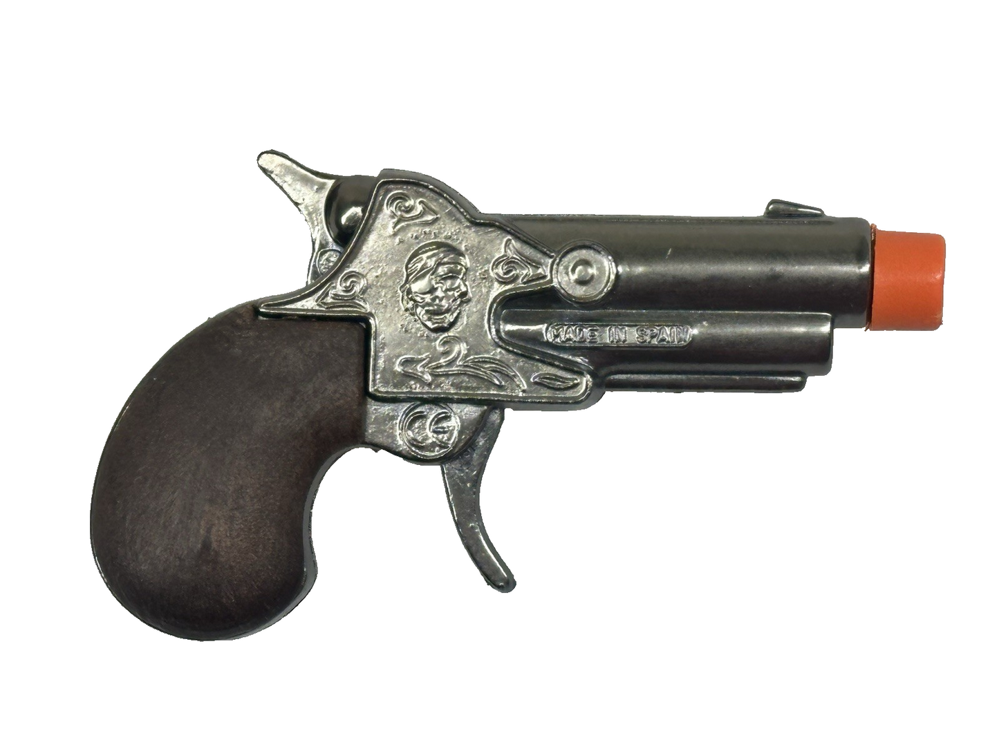 PIRATE DERRINGER Diecast Metal Cap Pistol Gun Capgun TOY Gonher Spain
