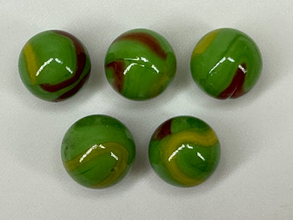 CUSTOM SET Glass Game Marbles 16mm LOT OF 5 (You Choose Color)