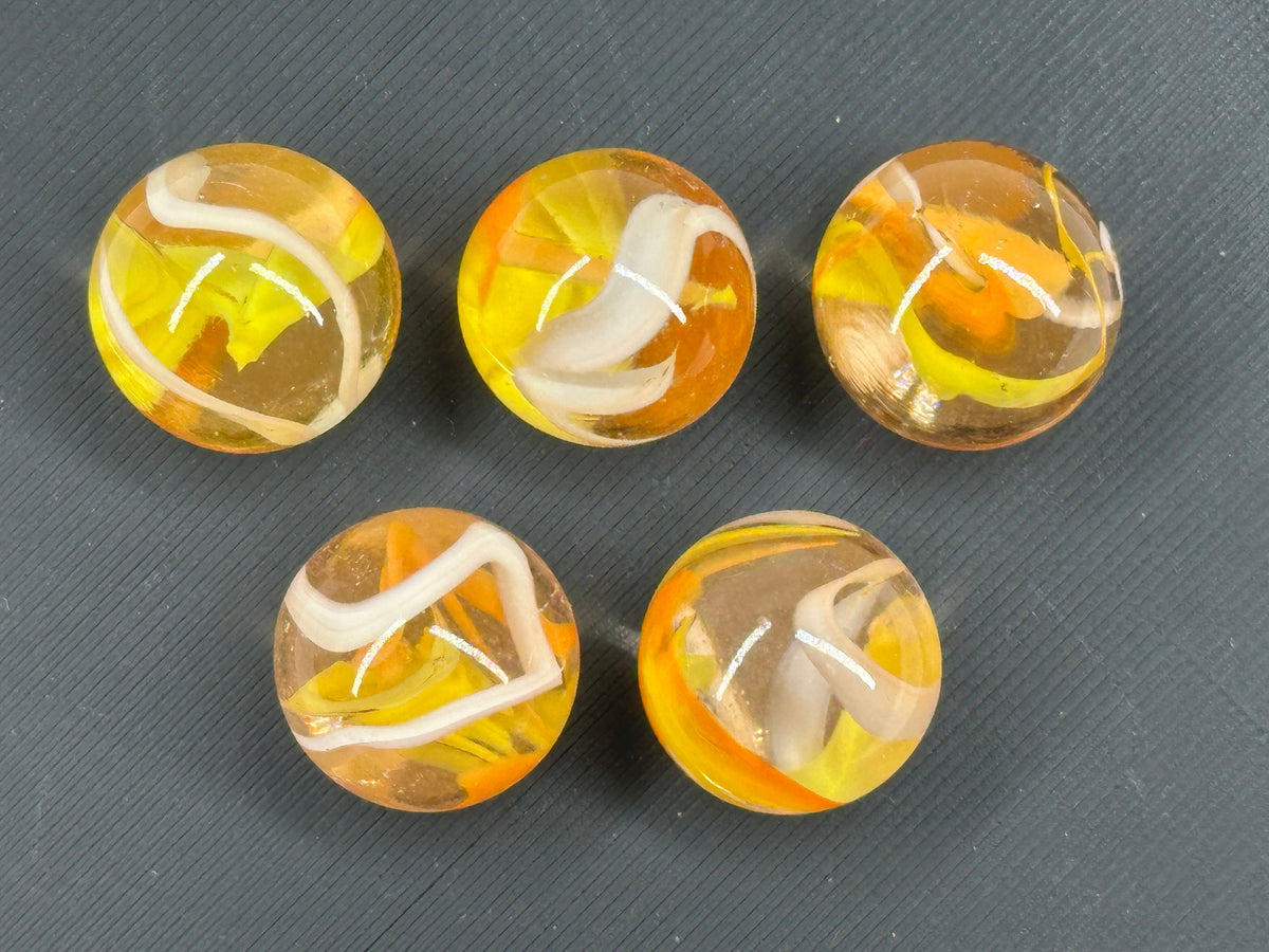 CUSTOM SET Glass Game Marbles 16mm LOT OF 5 (You Choose Color)