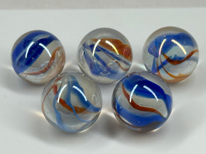 CUSTOM SET Glass Game Marbles 16mm LOT OF 5 (You Choose Color)