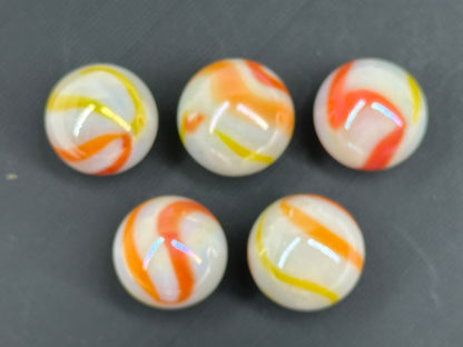 CUSTOM SET Glass Game Marbles 16mm LOT OF 5 (You Choose Color)