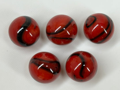 CUSTOM SET Glass Game Marbles 16mm LOT OF 5 (You Choose Color)