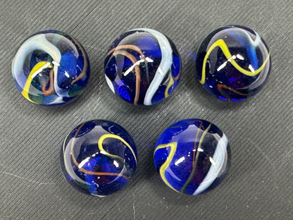 CUSTOM SET Glass Game Marbles 16mm LOT OF 5 (You Choose Color)