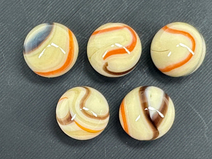 CUSTOM SET Glass Game Marbles 16mm LOT OF 5 (You Choose Color)