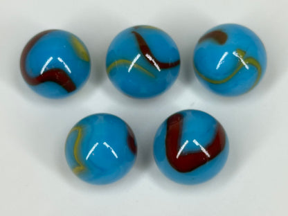 CUSTOM SET Glass Game Marbles 16mm LOT OF 5 (You Choose Color)