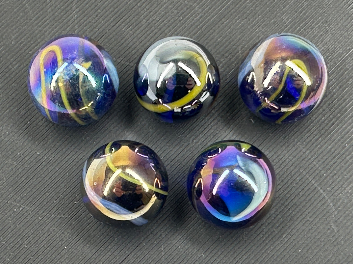 CUSTOM SET Glass Game Marbles 16mm LOT OF 5 (You Choose Color)