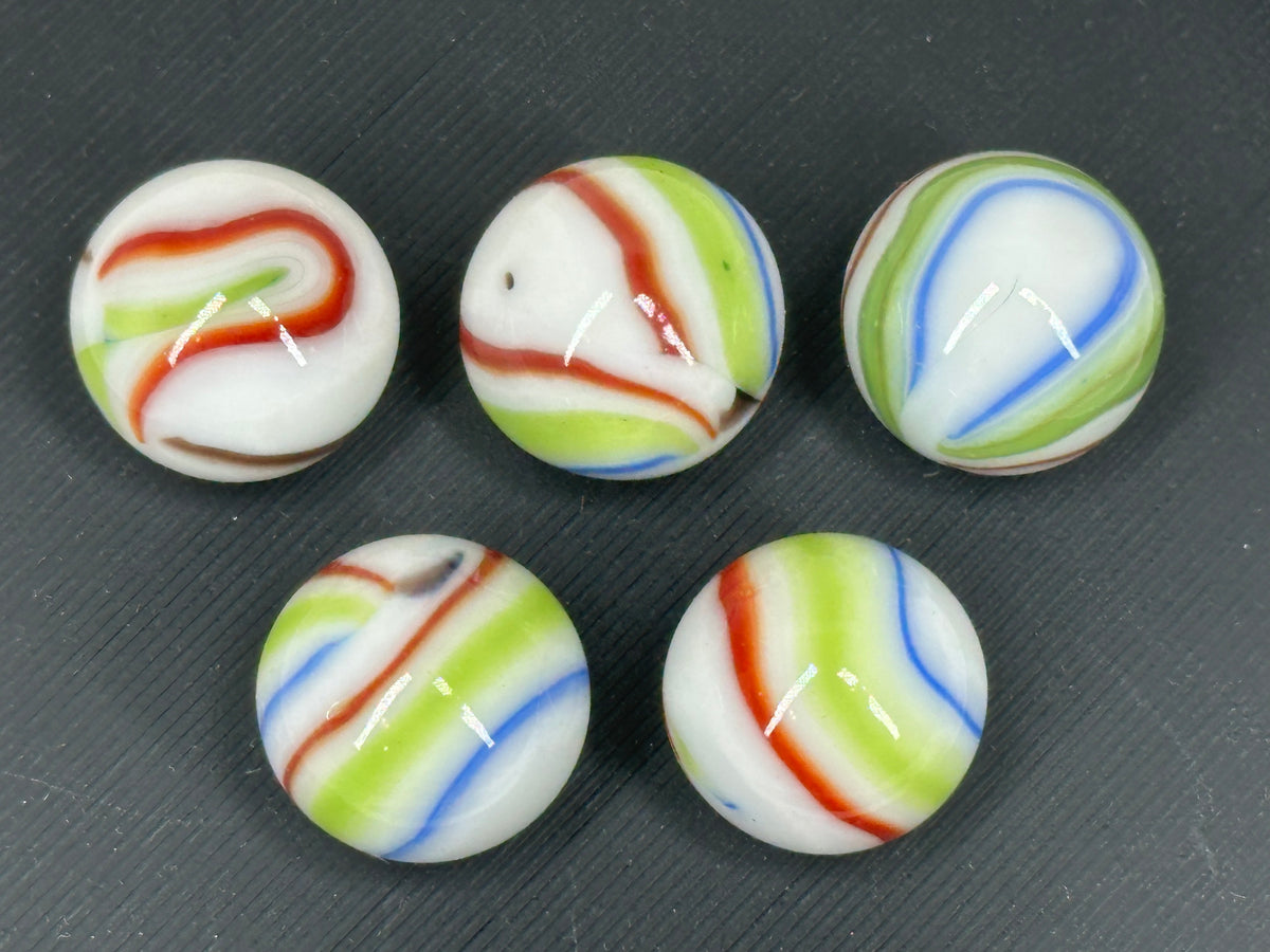 CUSTOM SET Glass Game Marbles 16mm LOT OF 5 (You Choose Color)